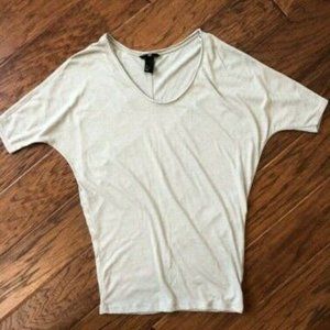 H&M Ladies Round Neck Oversized T-Shirt - Tan